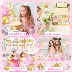 Peghoqu princess balloons centerpieces create a dreamy party focal point.