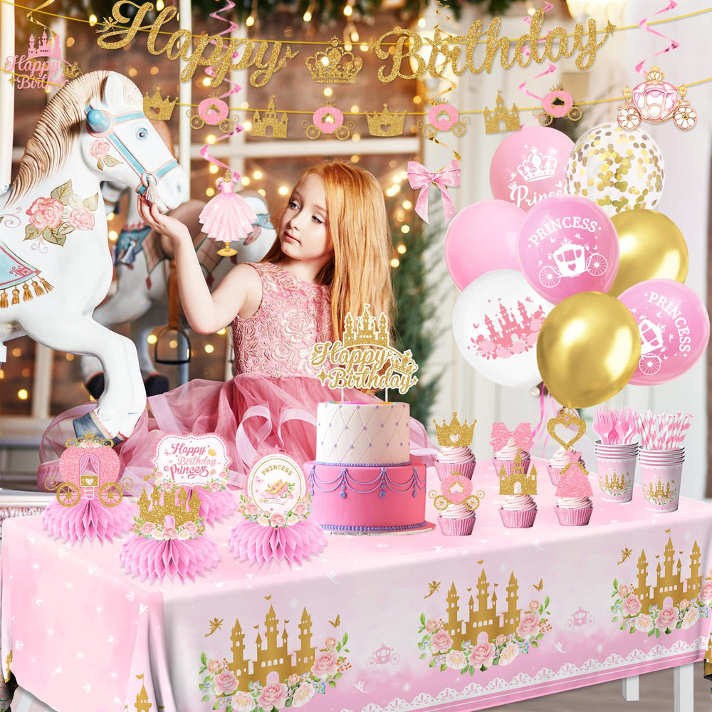 Peghoqu princess tablecloth pink design protects surfaces during meals.