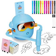 Peledic drawing robot in action guiding kids' art.