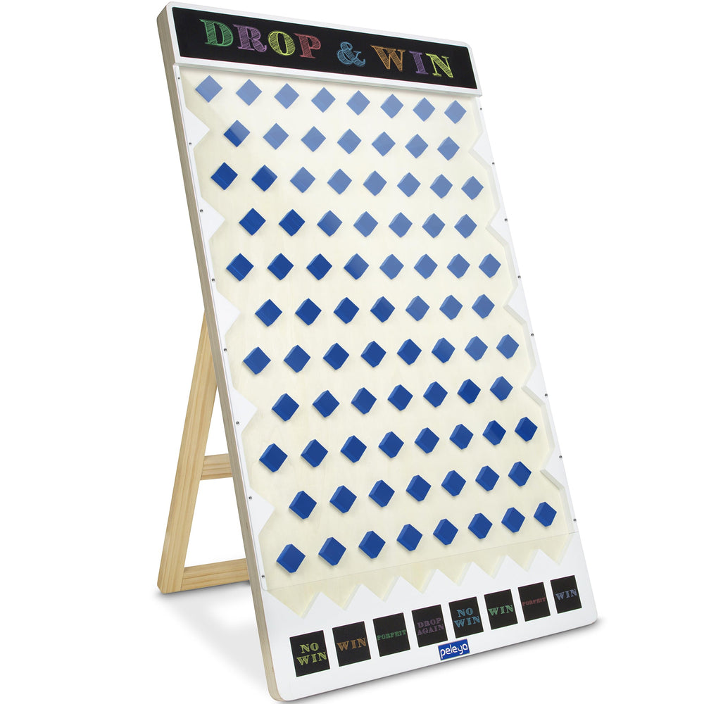 Peleya chalkboard surfaces for customizable prize titles and squares