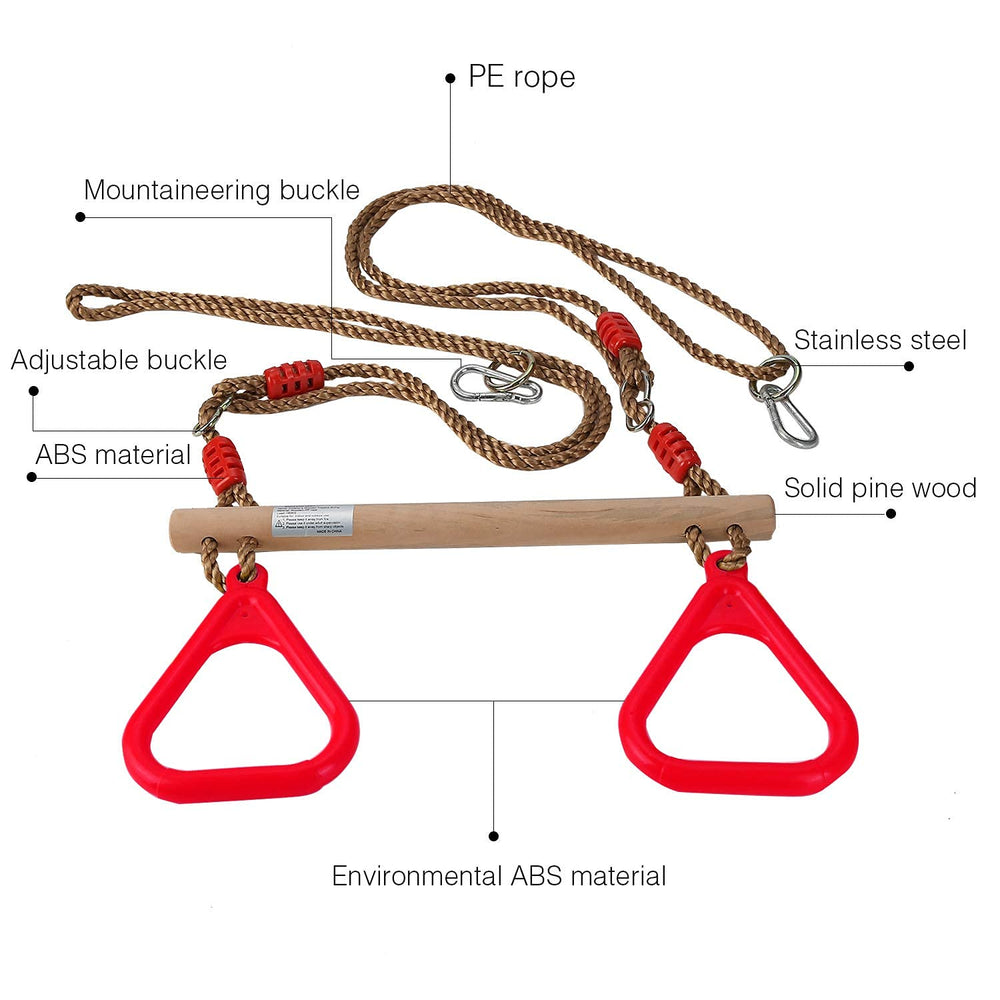 PELLOR packaging includes trapeze bar and carabiners for easy, ready-to-use setup.