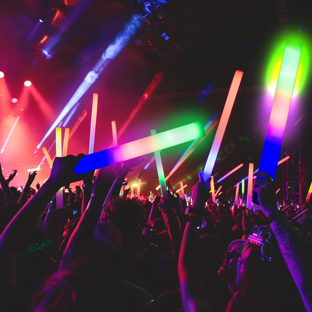 pelreame glow stick fast flash mode adds energetic color changes