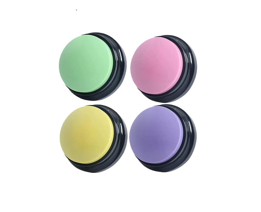PELTEFLU voice button purple for pet training and playful interaction.
