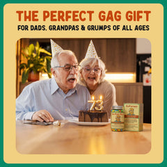 Pelto Old Fart Pills stocking stuffer setup for holiday gifting