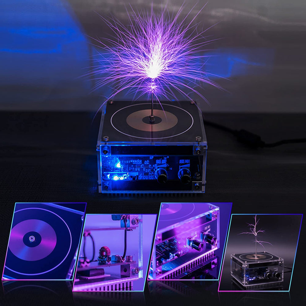 PEMENOL Musical Tesla Coil side panel highlights integrated speaker for demos