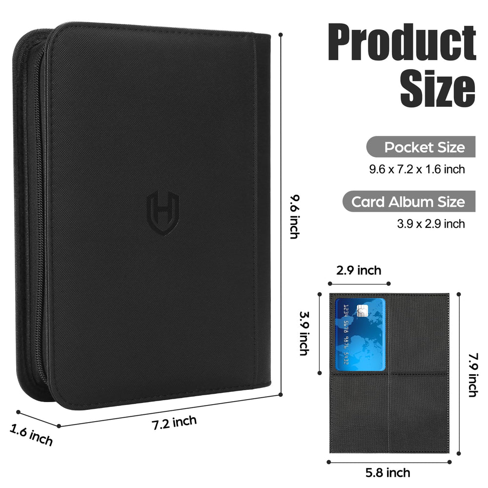 Pemocyny card binder side-loading pages allow easy card insertion