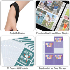 Pemocyny reinforced stitching for long-lasting card binder durability