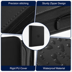 Pemocyny toploader binder includes 288 card sleeves included for protection.