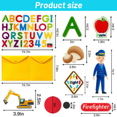 Transportation and career imagery for vocabulary and role-play activities.