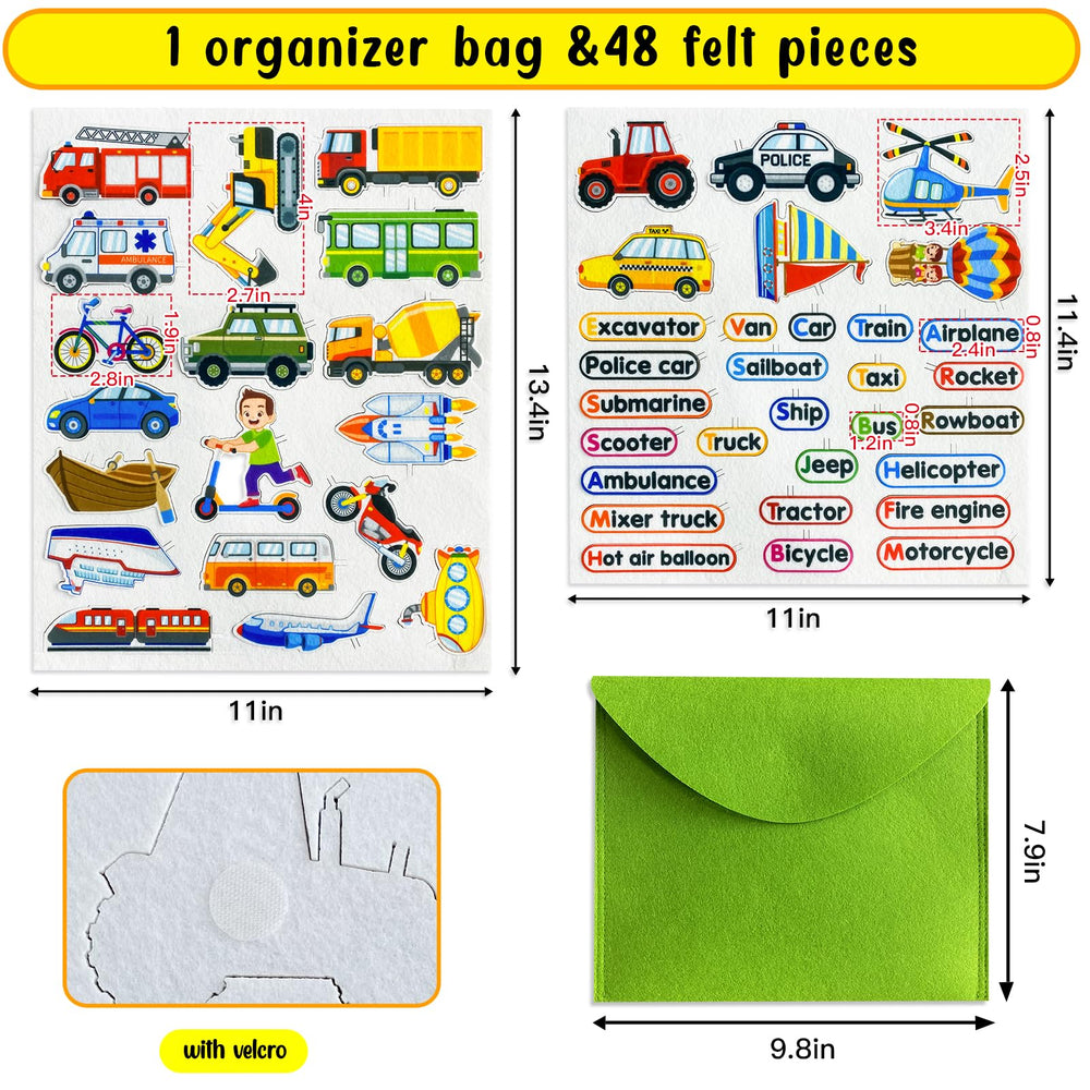PENGFULL word pieces for felt set—easy to handle and vocabulary-building play.