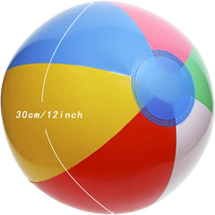 PENTA ANGEL Rainbow Beach Ball uninflated to 15-inch for quick setup.