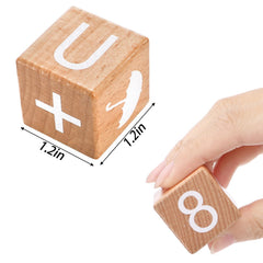 Peohud wooden alphabet blocks reveal lowercase letters for easy word-building practice.