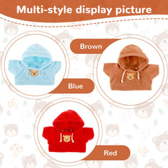 PEOVLVN 3-piece bear clothes set ready for dress-up play