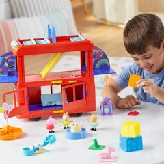 Three-floor design stands 13.9 inches tall for display.