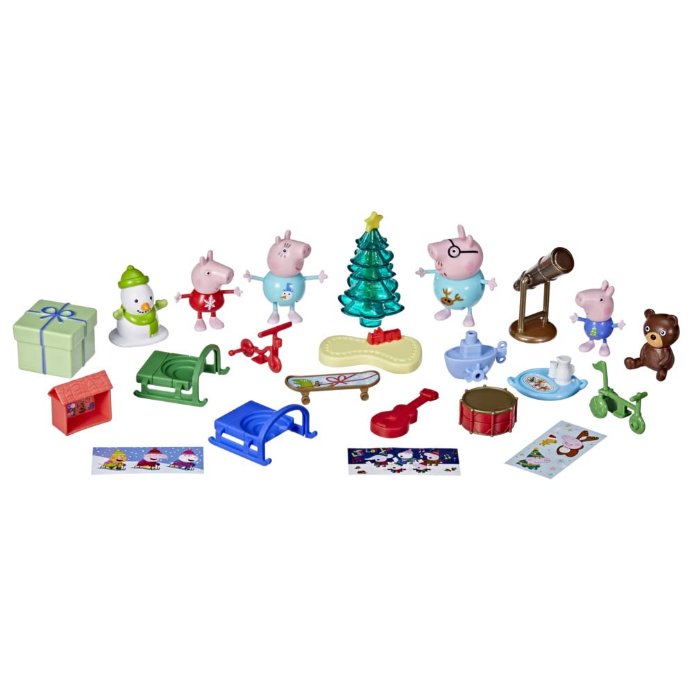 Doors of Peppa Pig Advent Calendar reveal 24 daily surprises