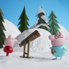 Peppa Pig Advent Calendar closeup figure highlighting holiday fun and collectibility.