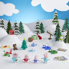 Peppa Pig Advent Calendar door 1 surprise reveals daily excitement for imaginative play.