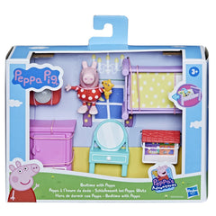 Peppa Pig bedtime scene with all accessories inspires kid-friendly storytelling.