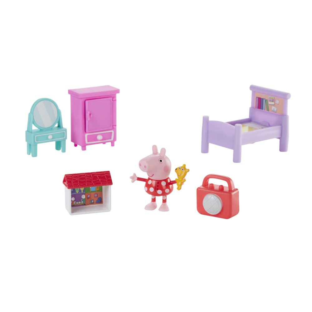 Peppa Pig bedtime wardrobe accessory helps organize tiny outfits during play.