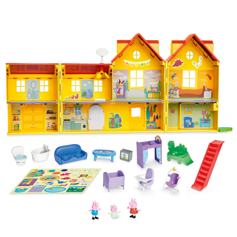 Peppa Pig big family house open front offers a spacious play space for family adventures