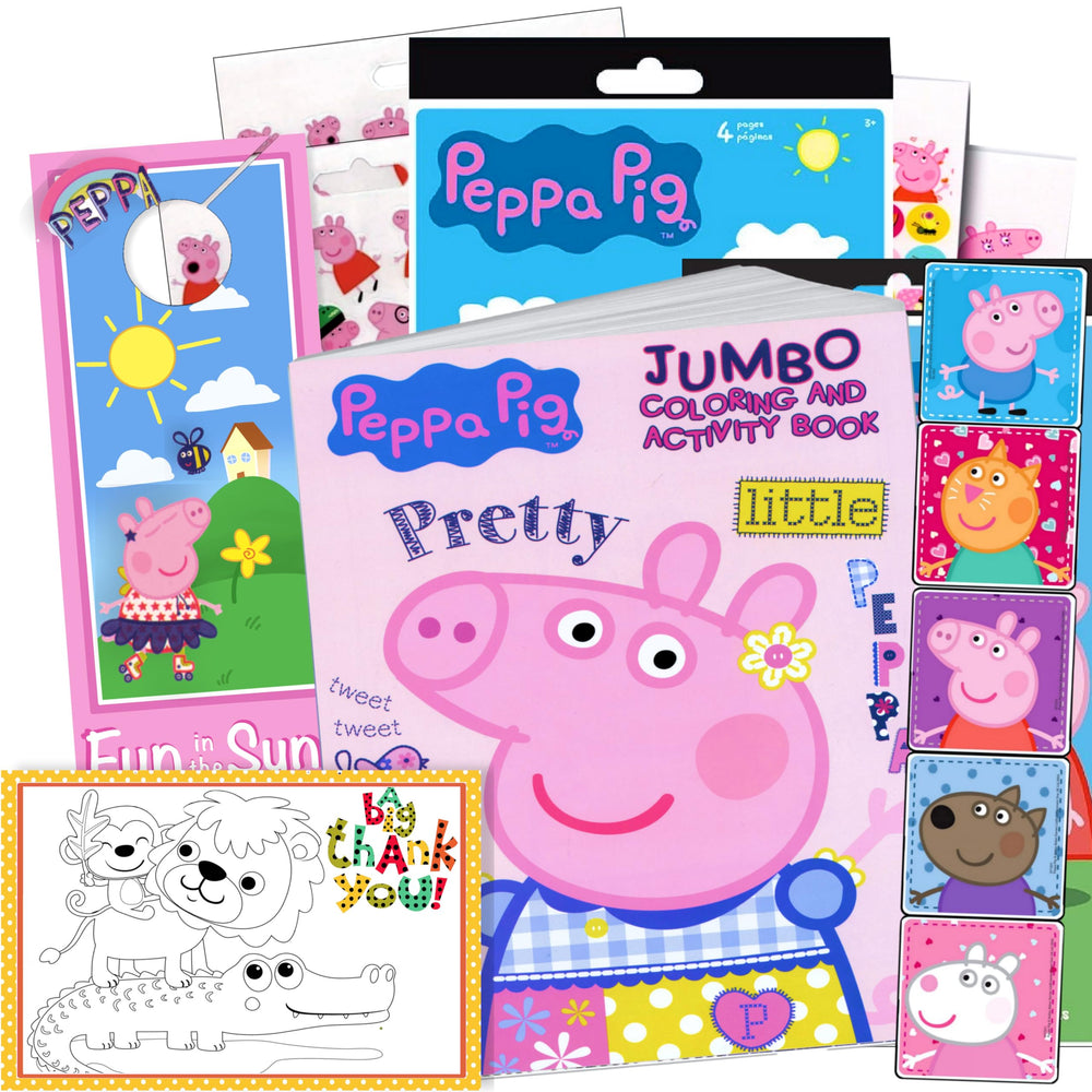 Peppa Pig coloring book pages offer vibrant scenes for creative play.
