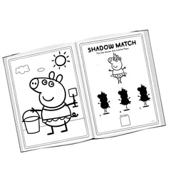 Peppa Pig craft set packaging keeps pieces organized and handy.