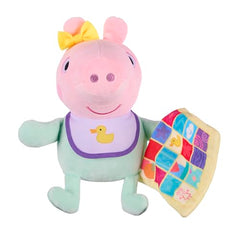 Evie plush toy in Peppa Pig style with ultra-soft fabric for hugs.