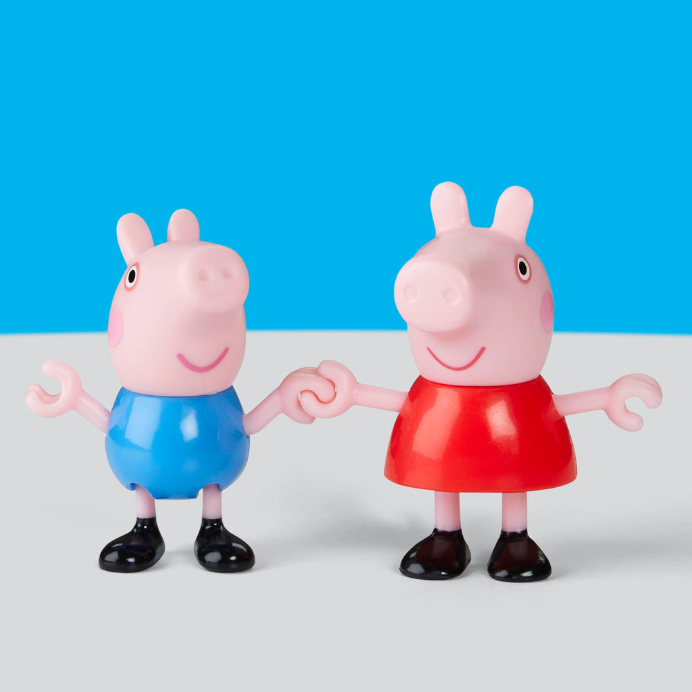 Figures hold hands to recreate warm family bonds in play.