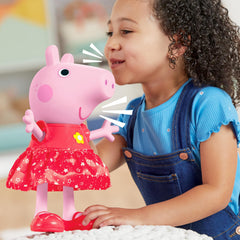 Peppa Pig Muddy Puddles Mode activates boots-on play with sounds and songs.
