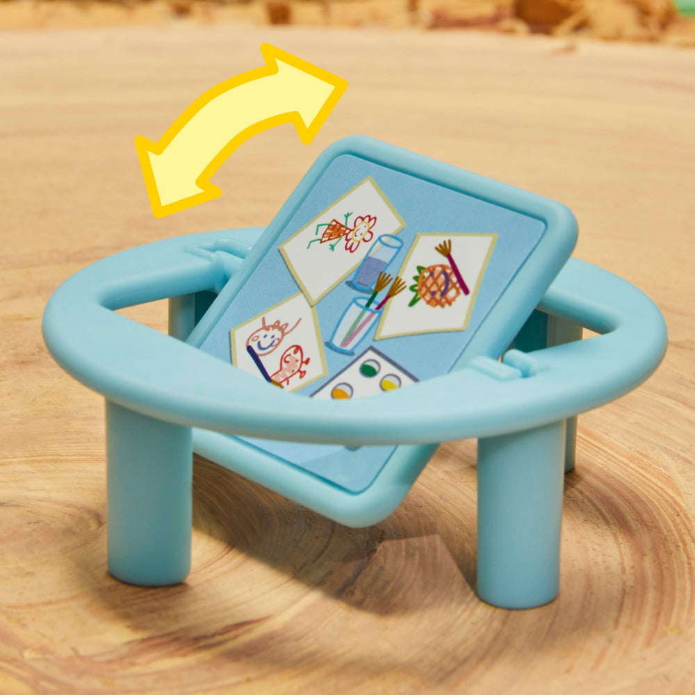Peppa Pig Pep Peppas Playgroup Danny Cane figure ready for storytime.