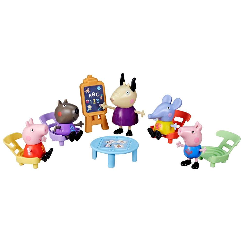 Peppa Pig Pep Peppas Playgroup Madame Gazelle figure ready for classroom roleplay.