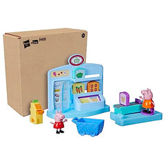 Peppa’s Adventures trolley with groceries for pretend shopping