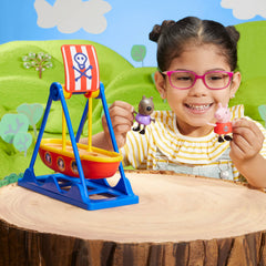 Peppa Pig pirate boat fits up to four figures for group play.