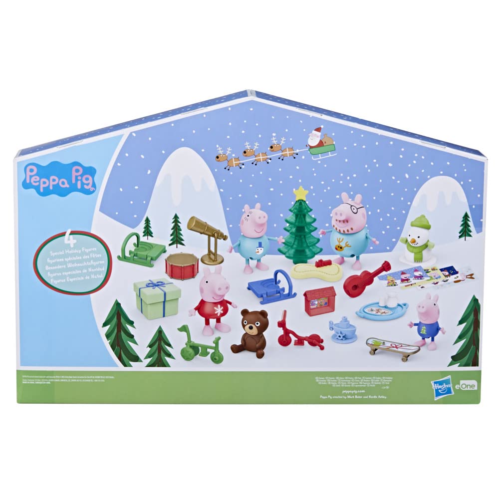 Seasonal tree and stickers for festive Peppa Pig play