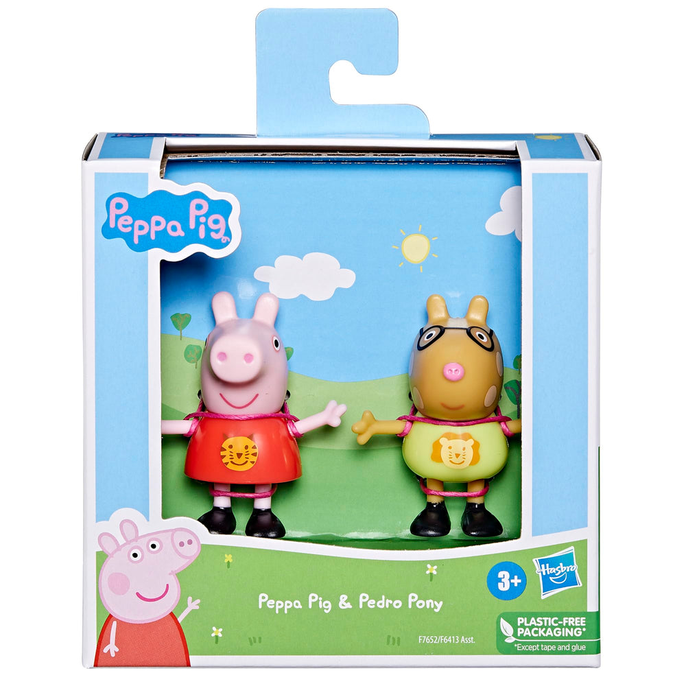 Peppa world build with other figures encourages sharing and storytelling.