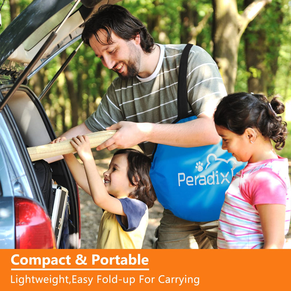 Peradix easy-fold storage makes portability simple for trips