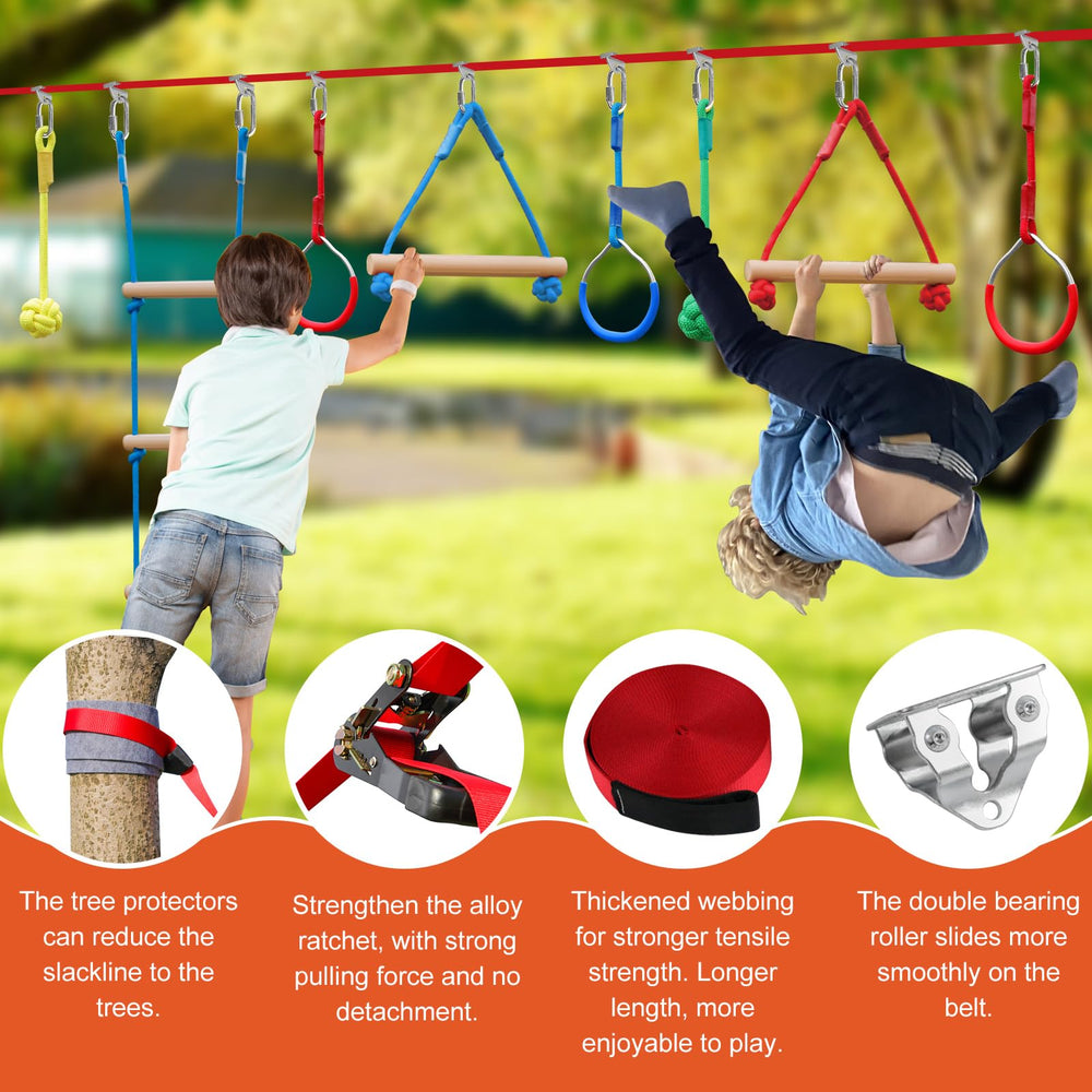 Perantlb Ninja outdoor obstacle course in a park setting