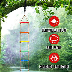 Perantlb rope ladder tested up to 300 lbs for versatile fun.