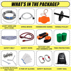 Perantlb zipline safety rope and belt enhances family safety during rides