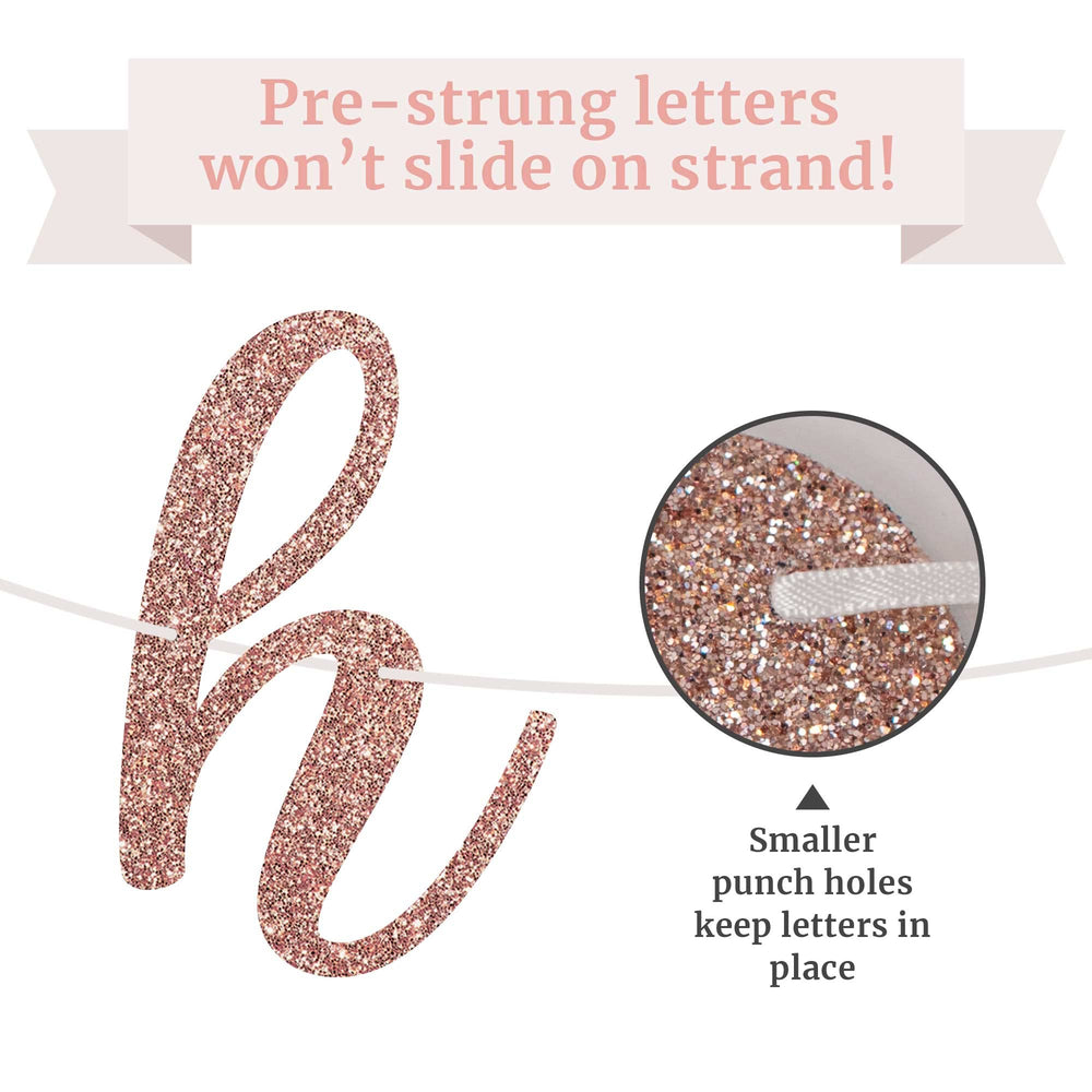 Cardstock letters provide durable, reusable decor from Perfect Occasion.