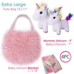 Perfectto Design unicorn baby unicorn plush set as a cuddly storytelling buddy