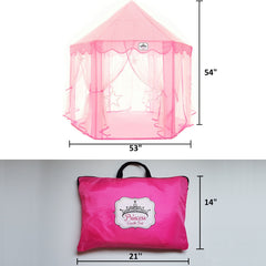 Perfectto Princess Castle Tent versatile space for reading and dress-up.