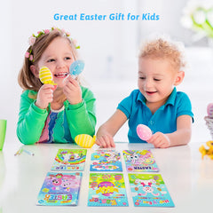 PERFQU classic blessings pages invite joyful coloring with Happy Easter motifs.