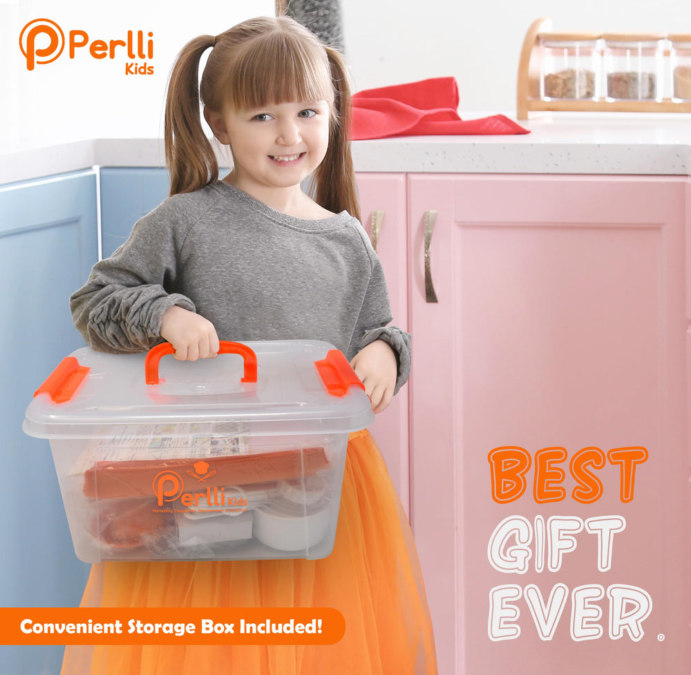 PERLLI utensils set offers comfortable grips for little hands during prep