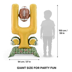 Permcoly football theme backdrop balloon for photo moments.
