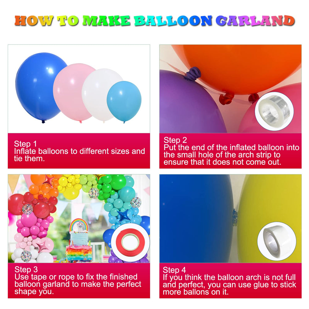 PERPAOL latex balloons in 12 colors offer flexible decoration options