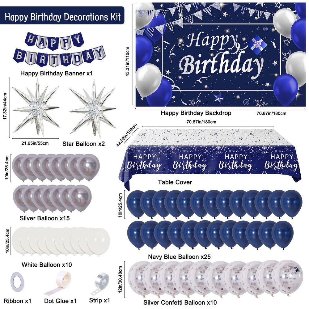 Perpetily happy birthday banner makes a bright party statement