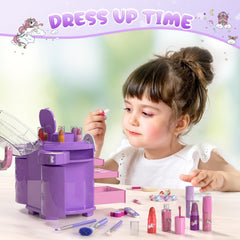 PERRYHOME 63-piece set supports imaginative makeup play for ages 3–12