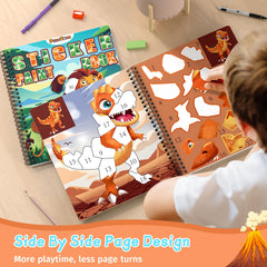 PERRYHOME animal sticker session encourages imaginative exploration with hand-eye coordination