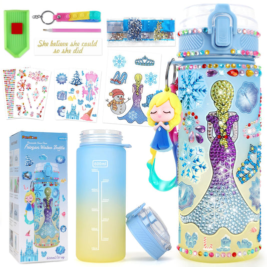 PERRYHOME Frozen Water Bottle Kit 21oz bottle for on the go hydration and decoration